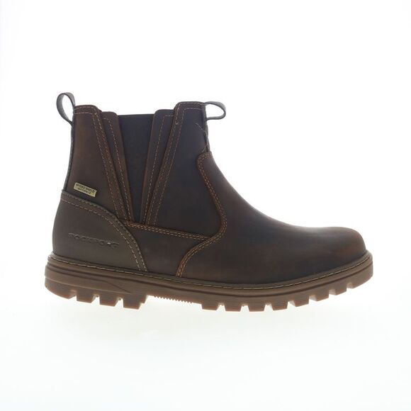 Rockport Mens Weather or Not Waterproof Chelsea Brown Boots (NWT) - Picture 1 of 4